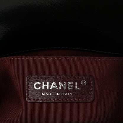 Chanel Glazed Calfskin Quilted Small Boy Chained Flap Black 6 of 11