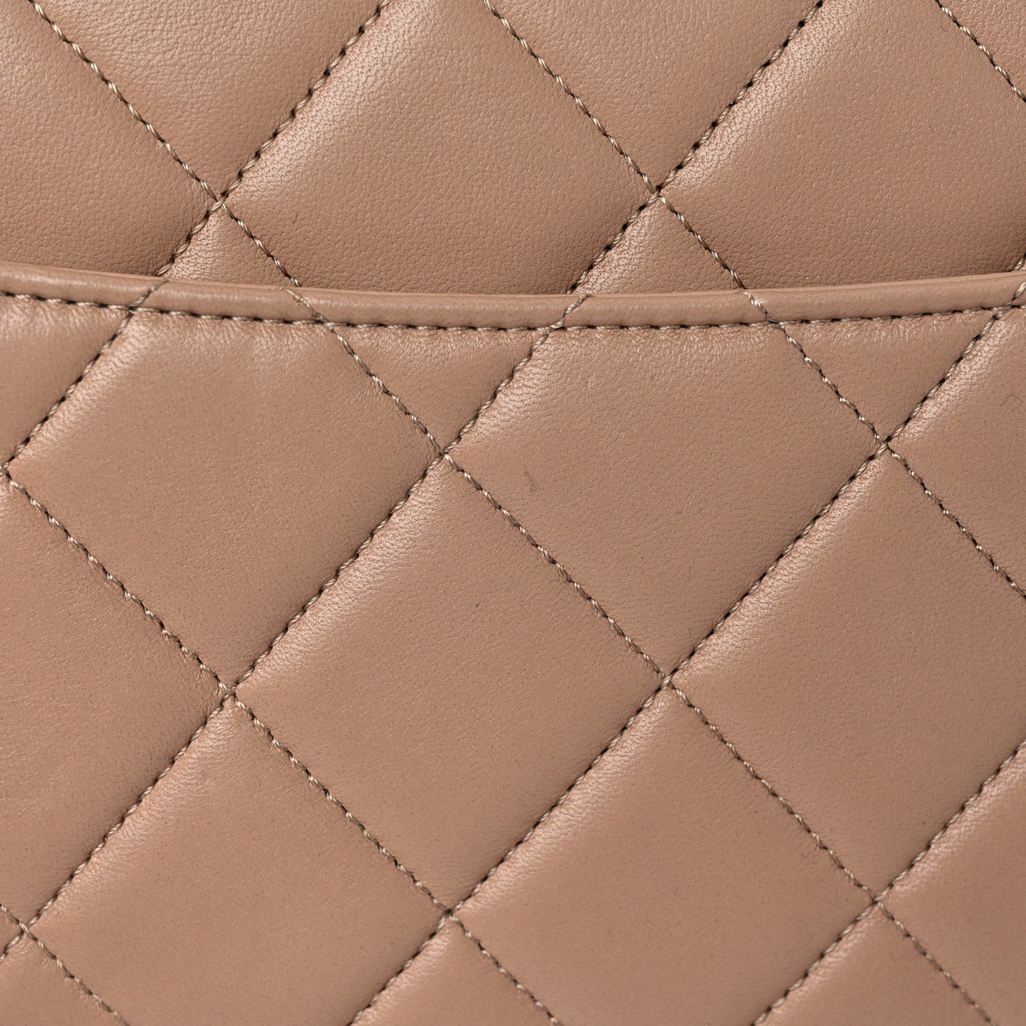 Lambskin Quilted Medium Trendy CC Flap Dual Handle Bag Beige