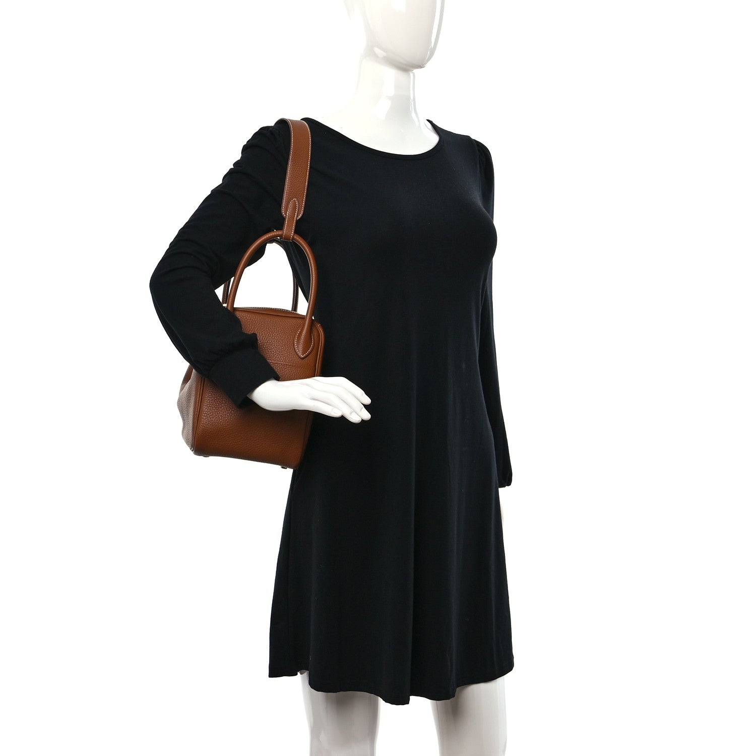 Hermes Taurillon Clemence Lindy 30 Gold 2 of 8