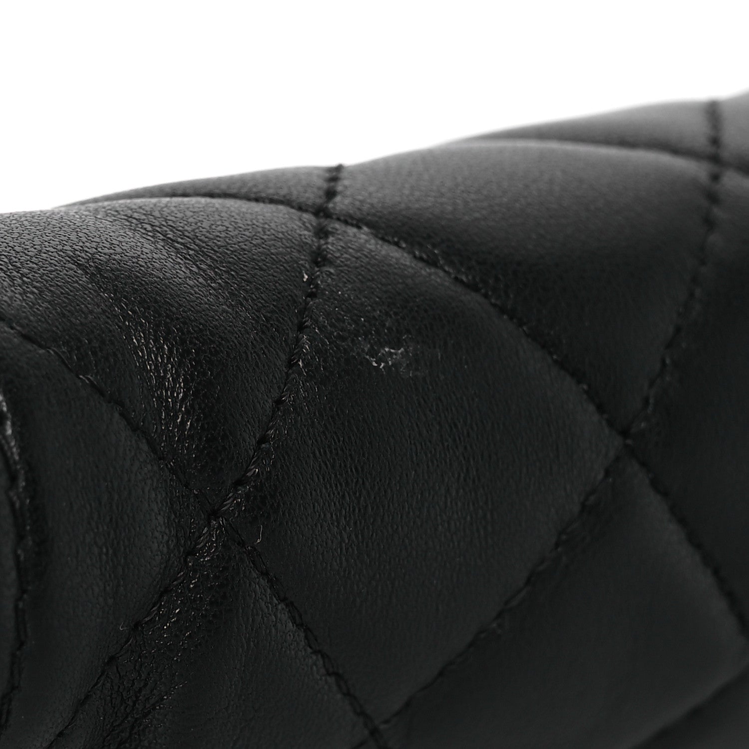Chanel Lambskin Quilted Beauty CC Boy Clutch Black 9 of 11