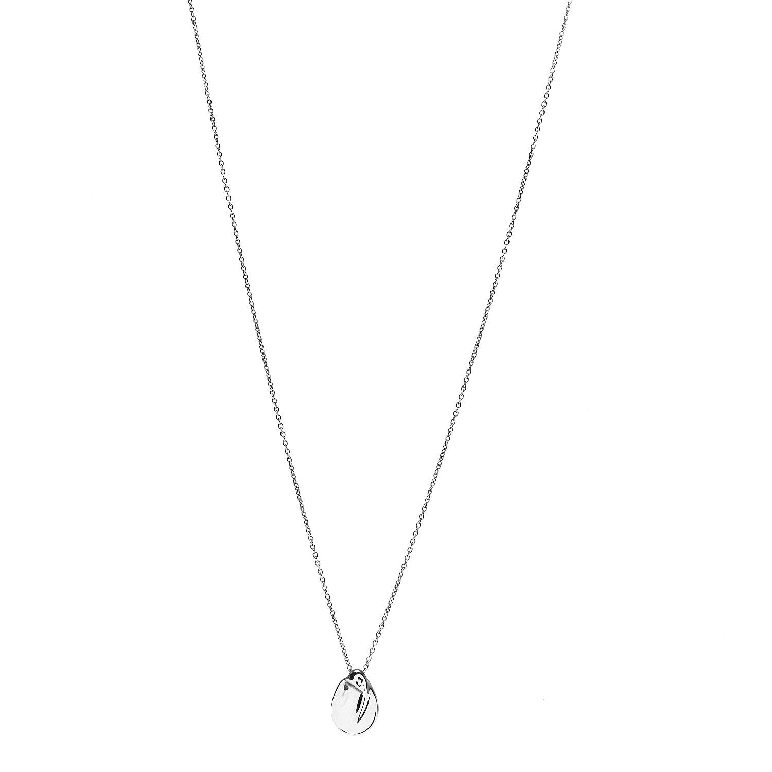 Tiffany Sterling Silver Elsa Peretti Madonna Pendant Necklace 1 of 9