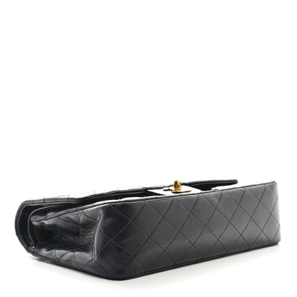 Chanel Lambskin Quilted Medium Double Flap Navy 4 of 12