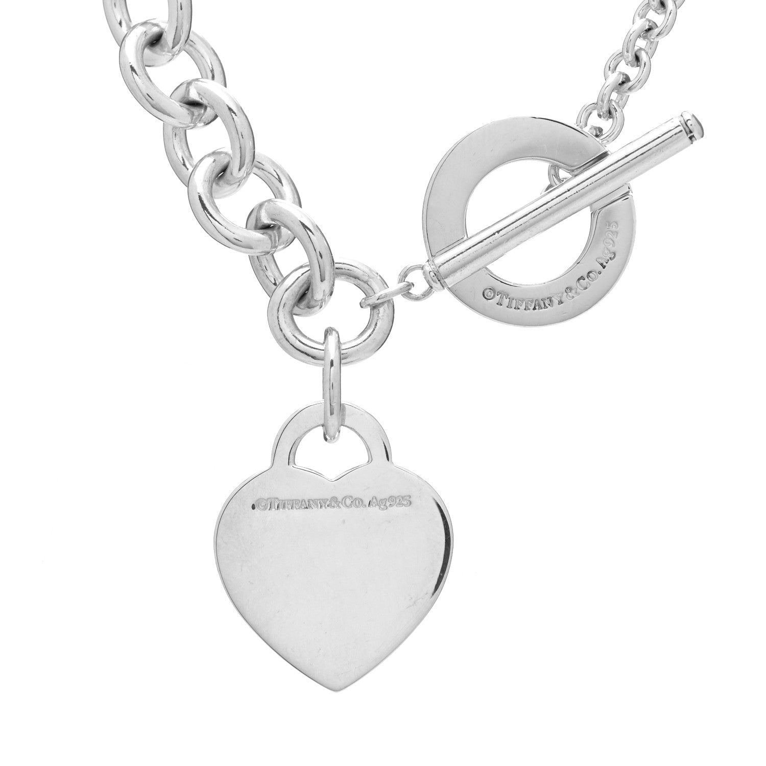 Tiffany Sterling Silver Return to Tiffany Heart Tag Toggle Necklace 4 of 5