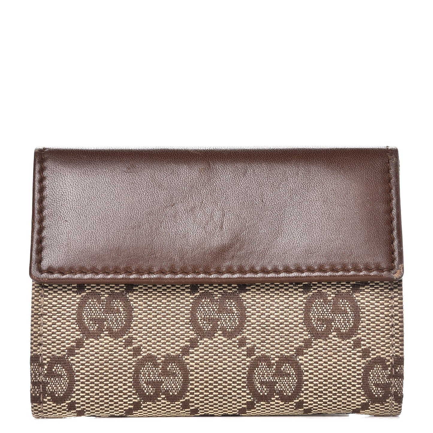 Monogram Coin Purse Brown