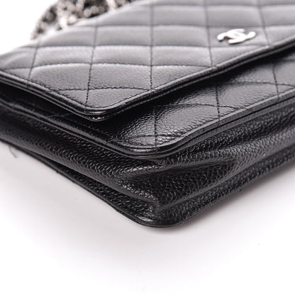 Chanel Caviar Quilted Wallet On Chain WOC Black 9 of 13