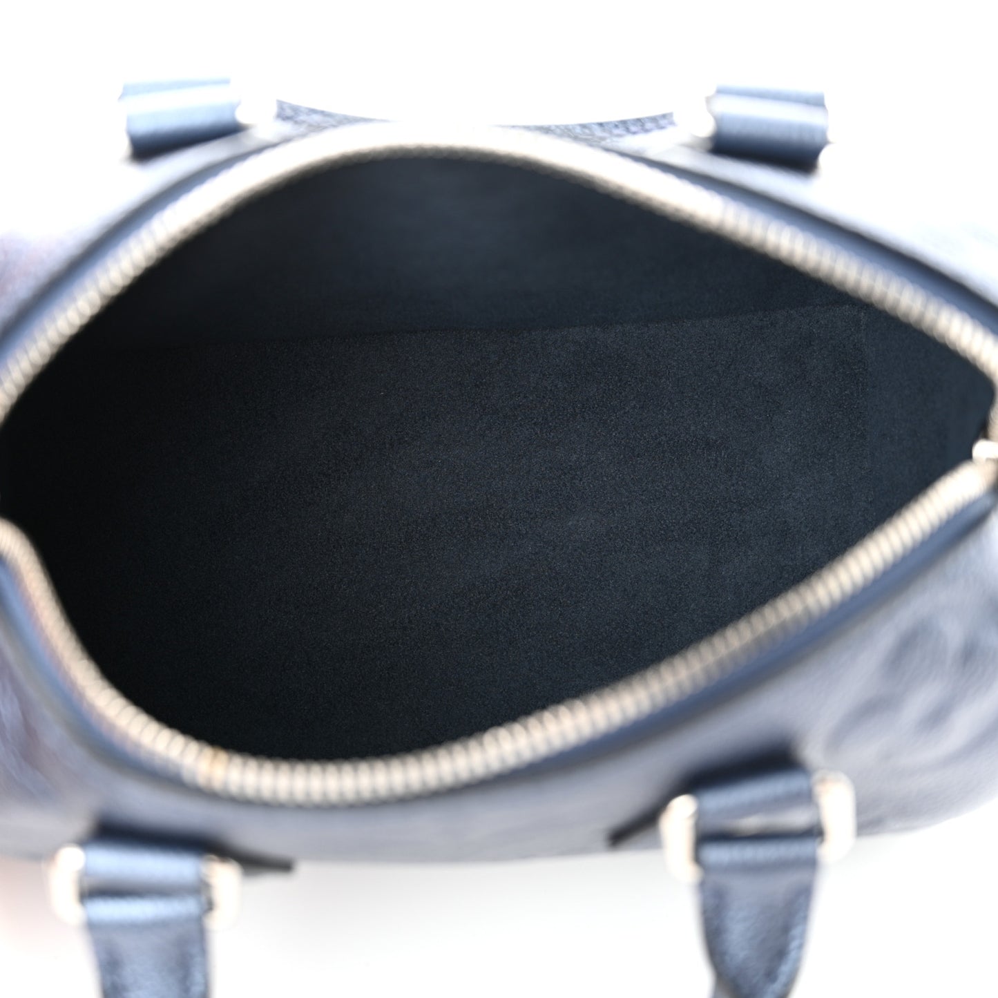 Metallic Empreinte Monogram Giant Speedy Bandouliere 20 Navy Nacre