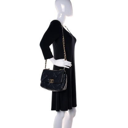 Chanel Lambskin Quilted Medium Chanel 19 Flap Black 3 of 15