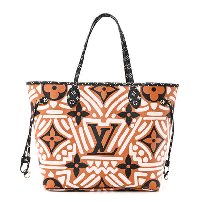 Louis Vuitton Monogram Giant Crafty Neverfull MM Creme Caramel 1 of 10