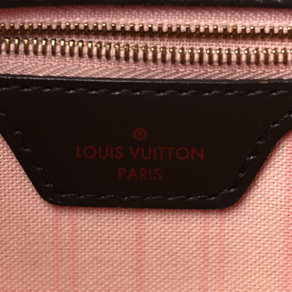 Louis Vuitton Damier Ebene Neo Neverfull MM Rose Ballerine 6 of 10