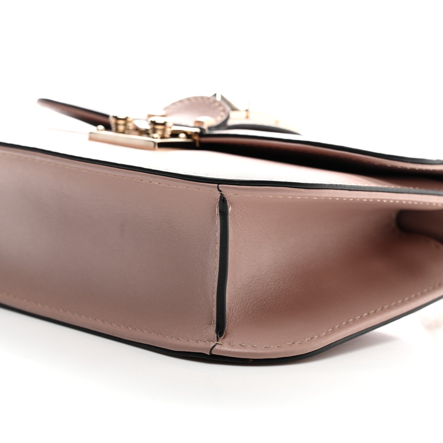 Valentino Garavani Vitello Small Glam Lock Rockstud Flap Poudre 9 of 10