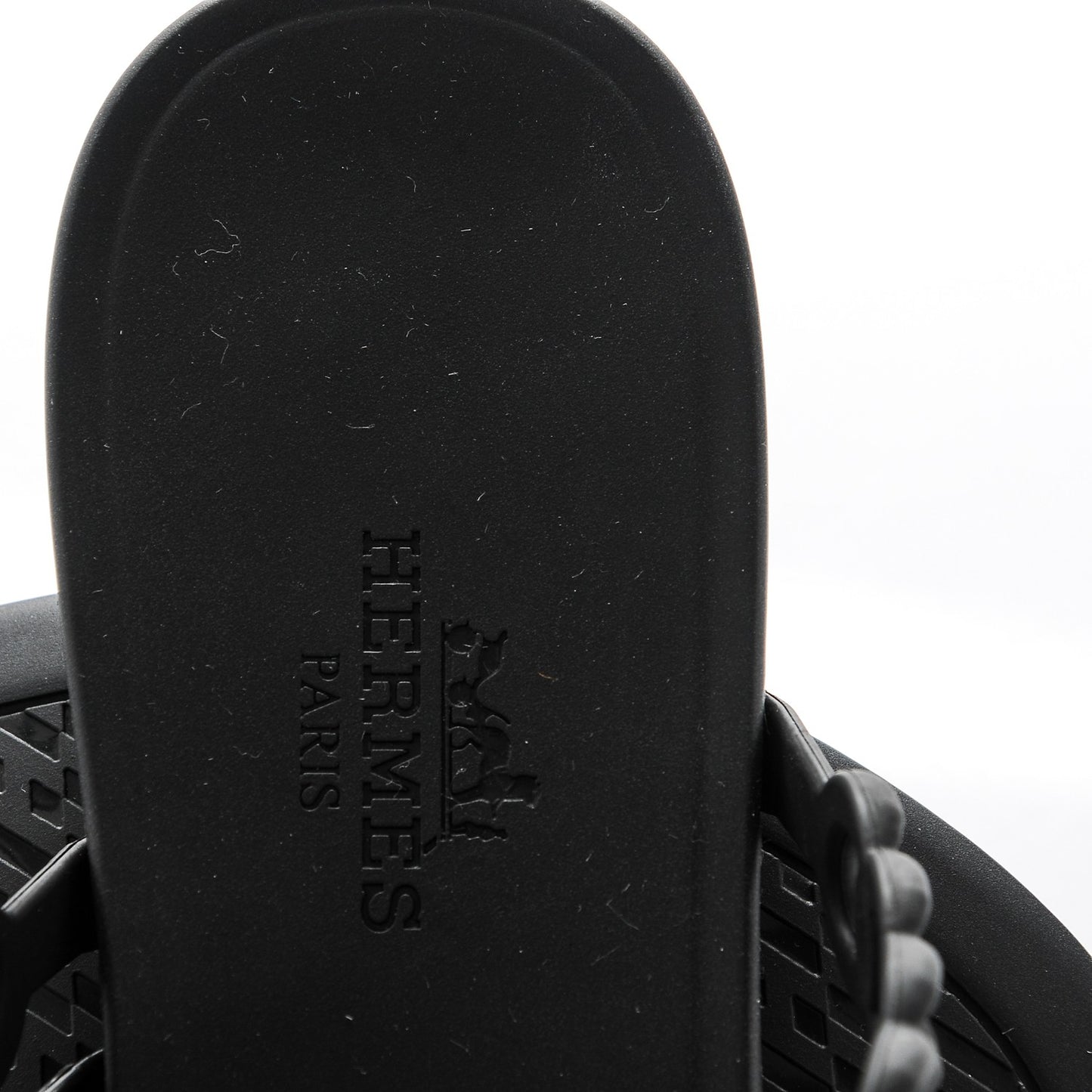 Rubber Chaine d'Ancre Nude Sandals 35 Black