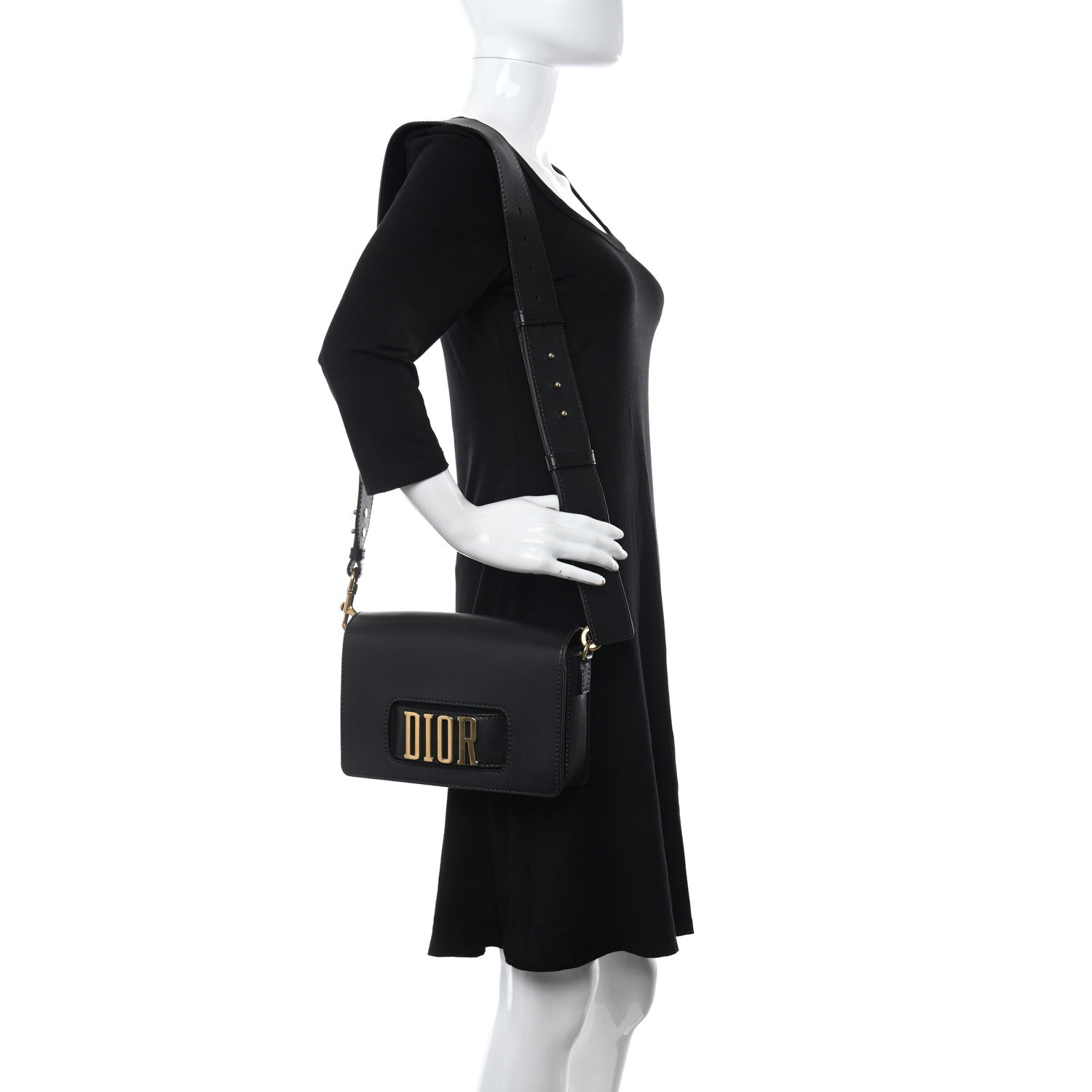 Christian Dior Calfskin Dio(r)evolution Flap Bag Black 2 of 20