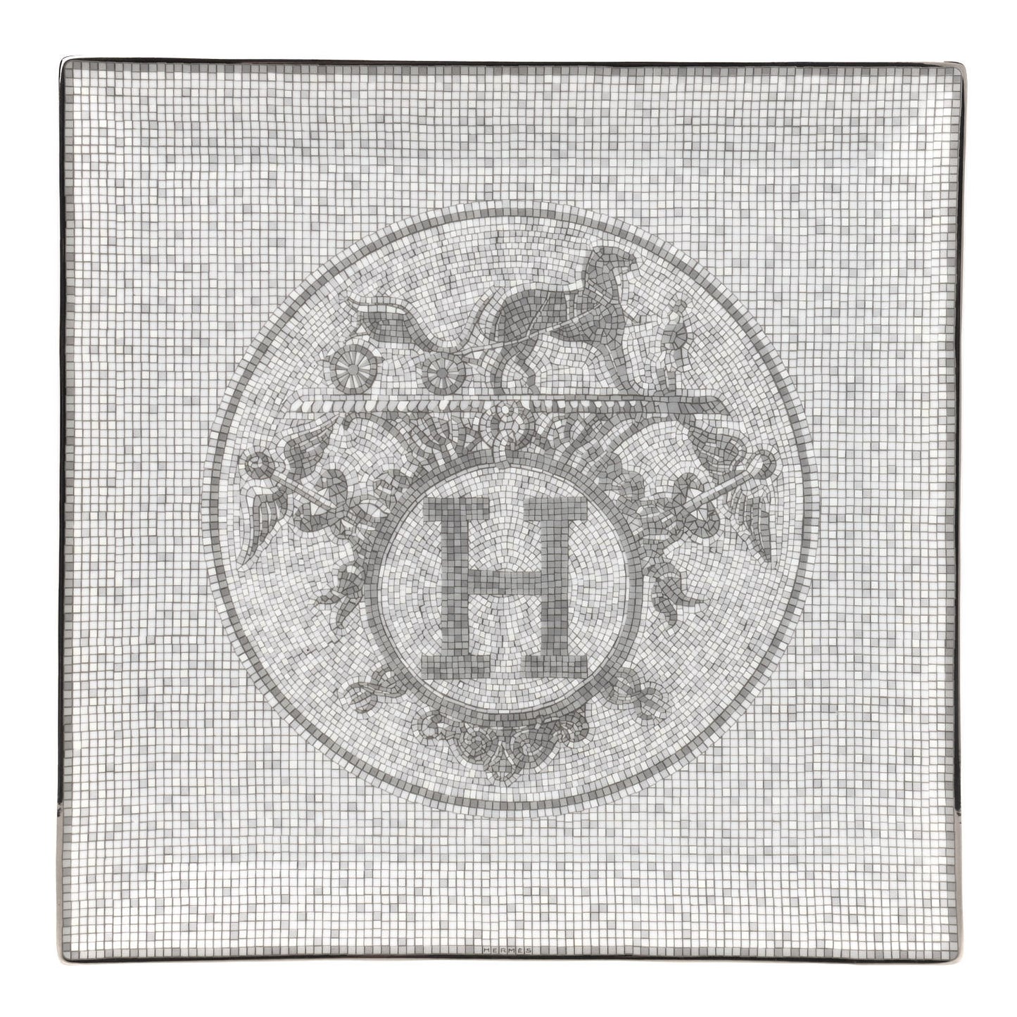 Porcelain Mosaique au 24 Platine Square Plate