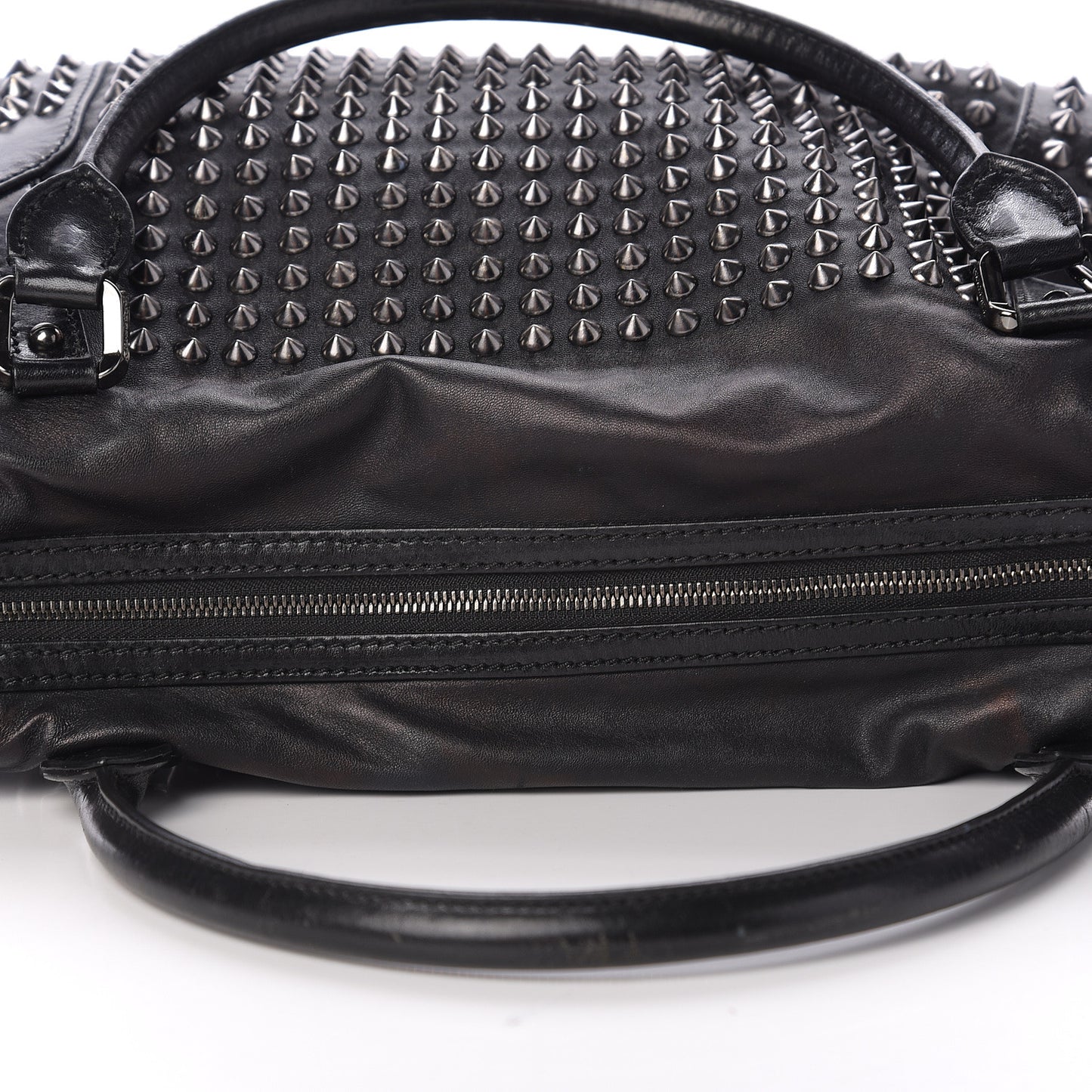 Prorsum Calfskin Studded Shoulder Bag Black