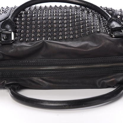 Burberry Prorsum Calfskin Studded Shoulder Bag Black 11 of 13
