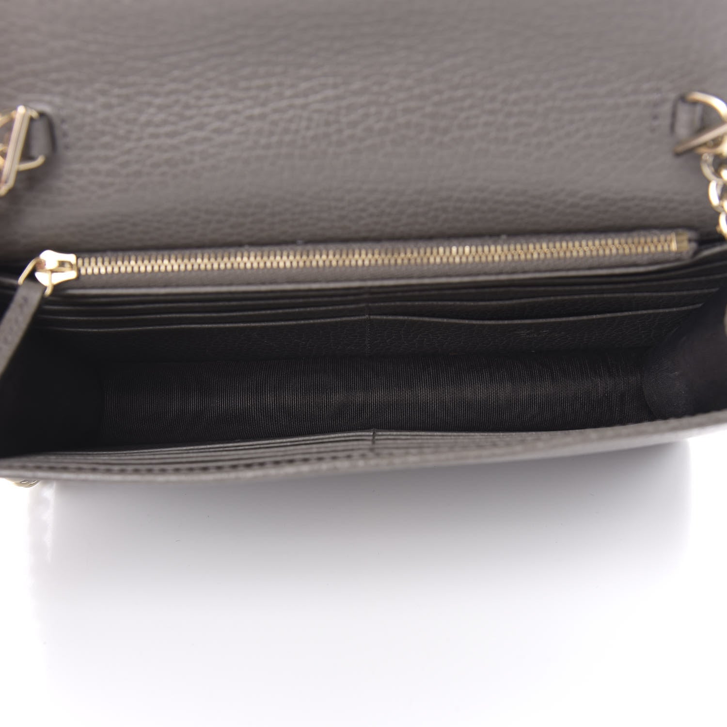 Gucci Dollar Calfskin Interlocking G Chain Wallet Loess 5 of 11