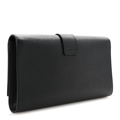 Saint Laurent Textured Calfskin Classic Y Ligne Clutch Black 3 of 6