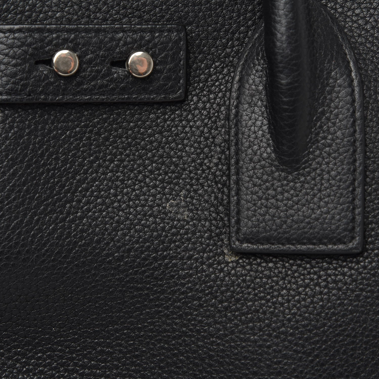 Saint Laurent Grained Calfskin Small Supple Sac De Jour Black 14 of 15