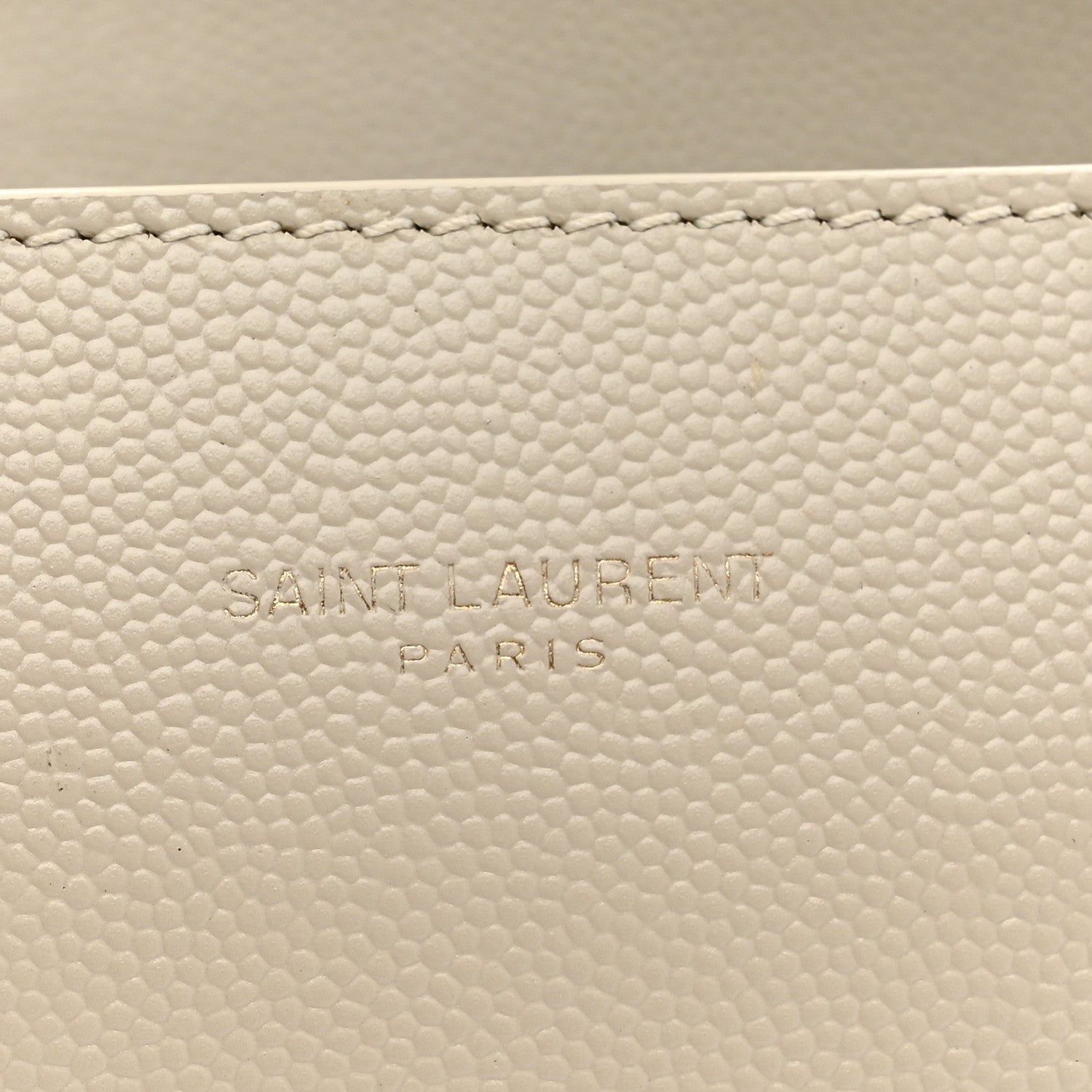 Saint Laurent Grain de Poudre Mini Classic Monogram Cassandra Top Handle Crema Soft 13 of 21