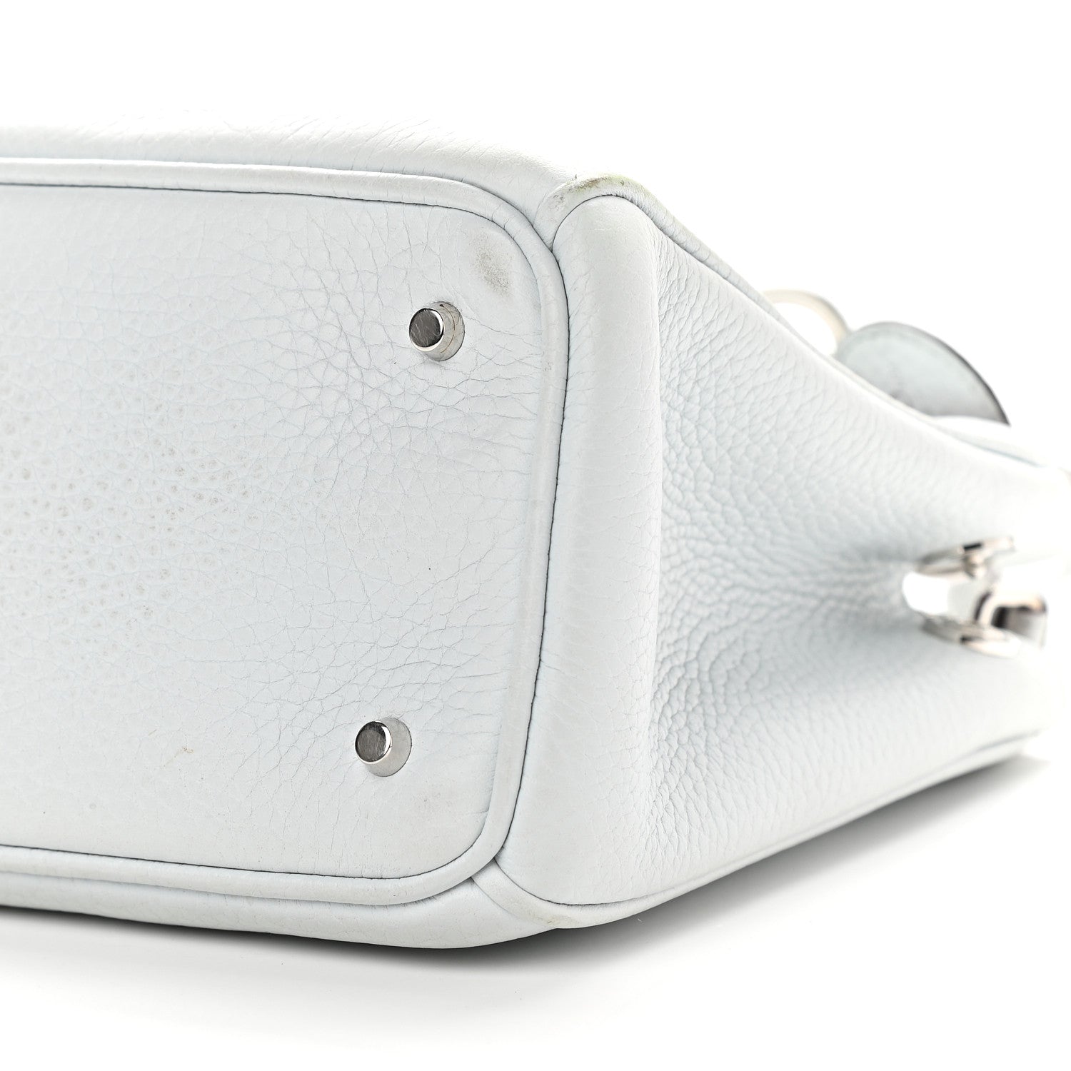 Christian Dior Bullcalf Mini Diorissimo Tote White 9 of 10