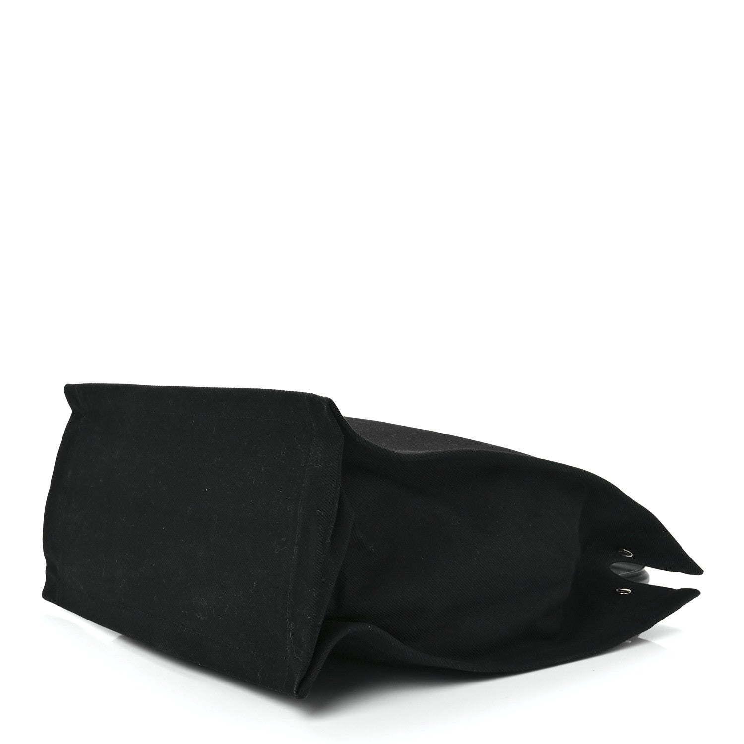 Saint Laurent Linen Calfskin Rive Gauche North South Tote Black 9 of 11