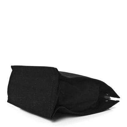 Saint Laurent Linen Calfskin Rive Gauche North South Tote Black 9 of 11