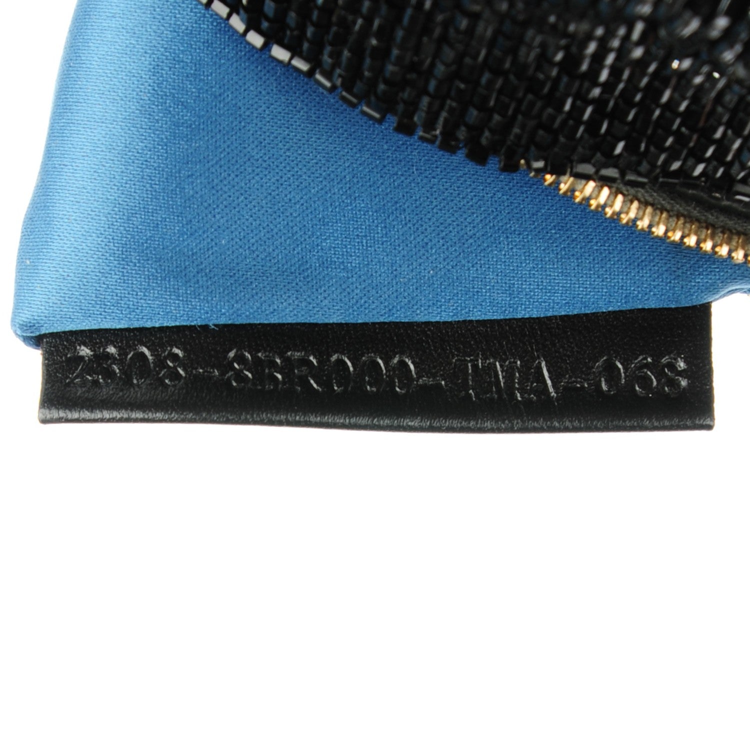 Fendi Lizard Beaded Fringe Baguette Black 7 of 10