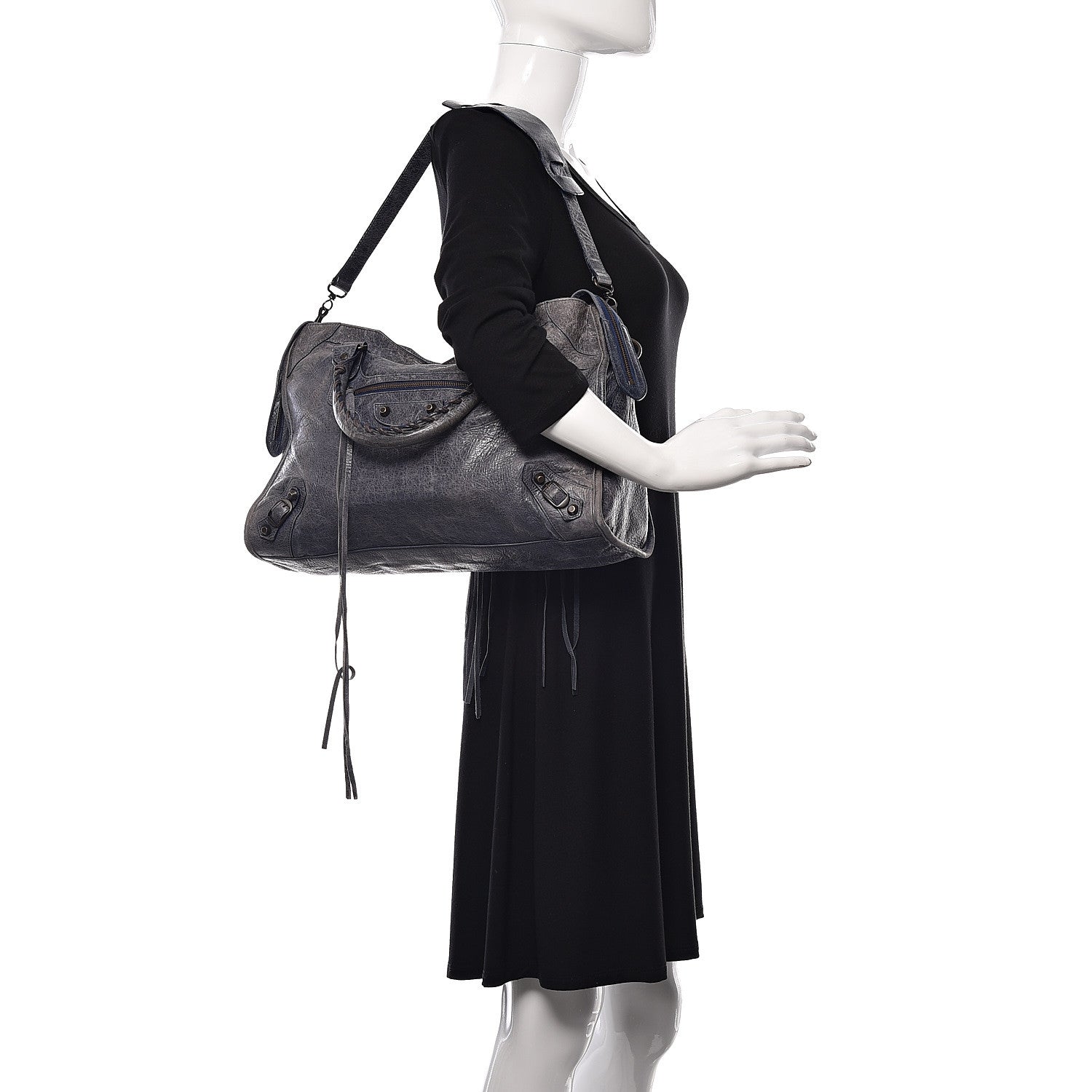 Balenciaga Agneau Classic Hardware City Bleu Roi 2 of 17