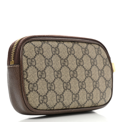 Gucci GG Supreme Monogram Ophidia Phone Case Wristlet Brown 3 of 10
