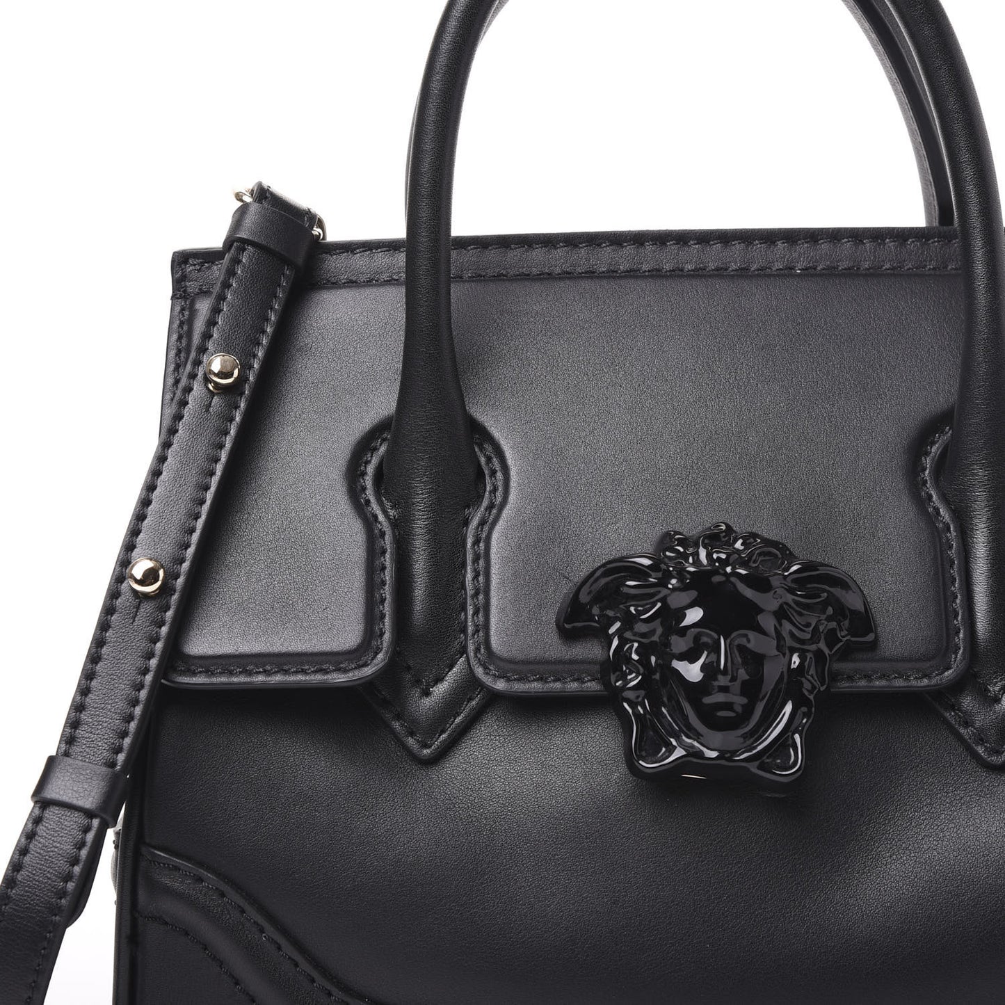 Calfskin Medium Palazzo Empire Bag Black