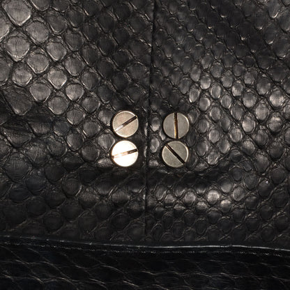 Proenza Schouler Python PS1 Medium Satchel Black 9 of 12