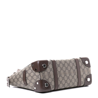Gucci GG Supreme Monogram Small Tote Bag Beige Ebony 3 of 4