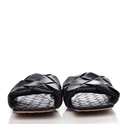Bottega Veneta Nappa Maxi Intrecciato Lido Flat Sandals 36.5 Black 2 of 9
