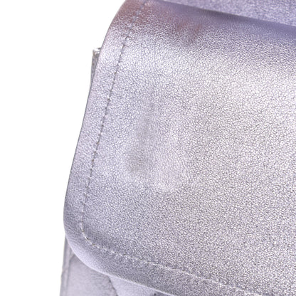 Chanel Metallic Lambskin Quilted Jumbo Double Flap Light Purple 13 of 13