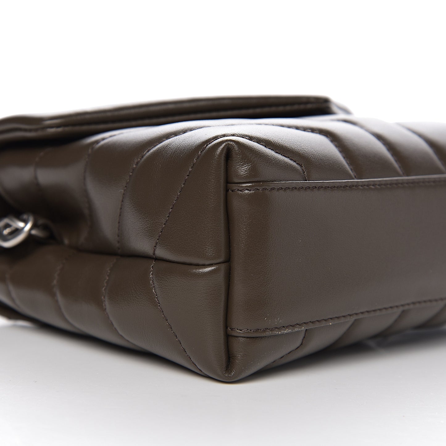 Calfskin Y Quilted Monogram Toy Loulou Crossbody Bag Faggio
