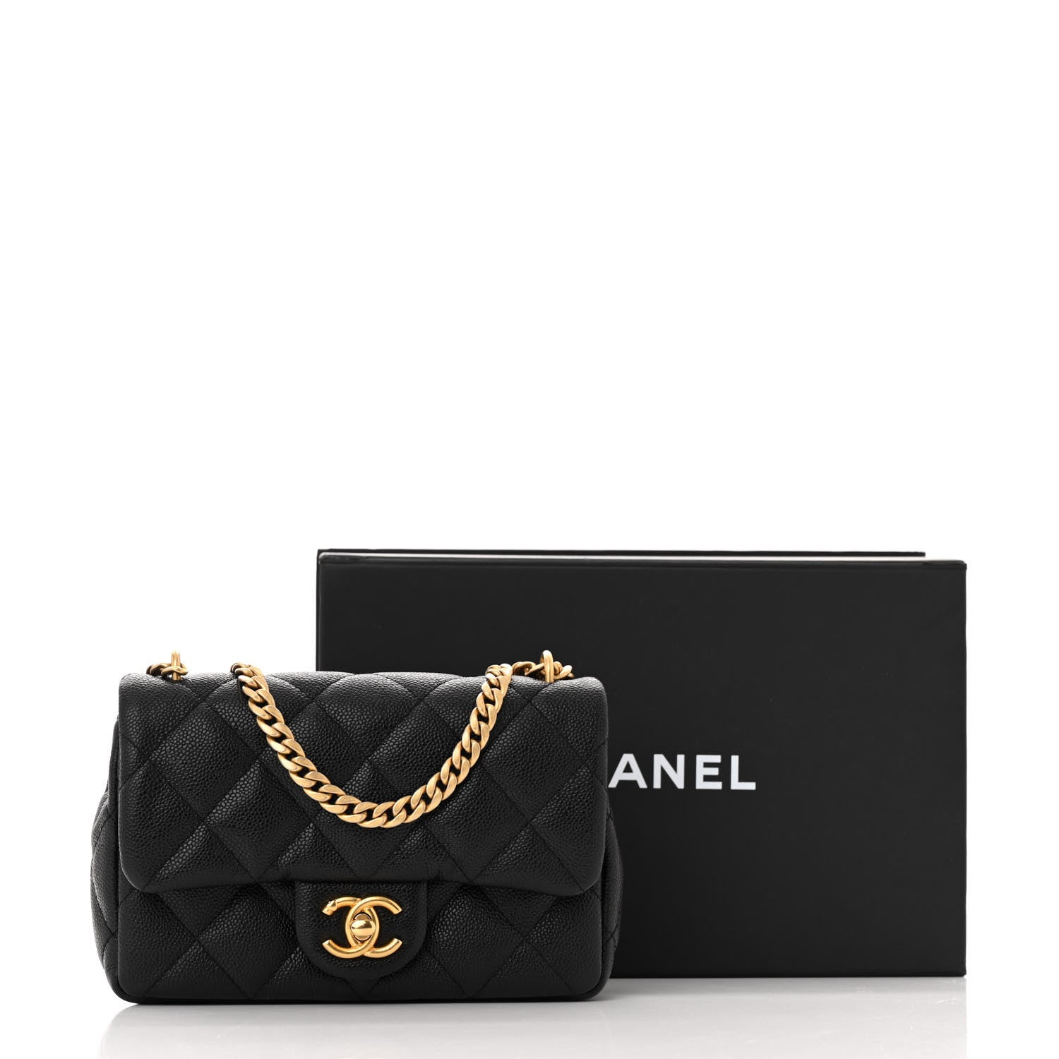 Chanel Caviar Quilted Mini Sweetheart Rectangular Flap Black 13 of 13