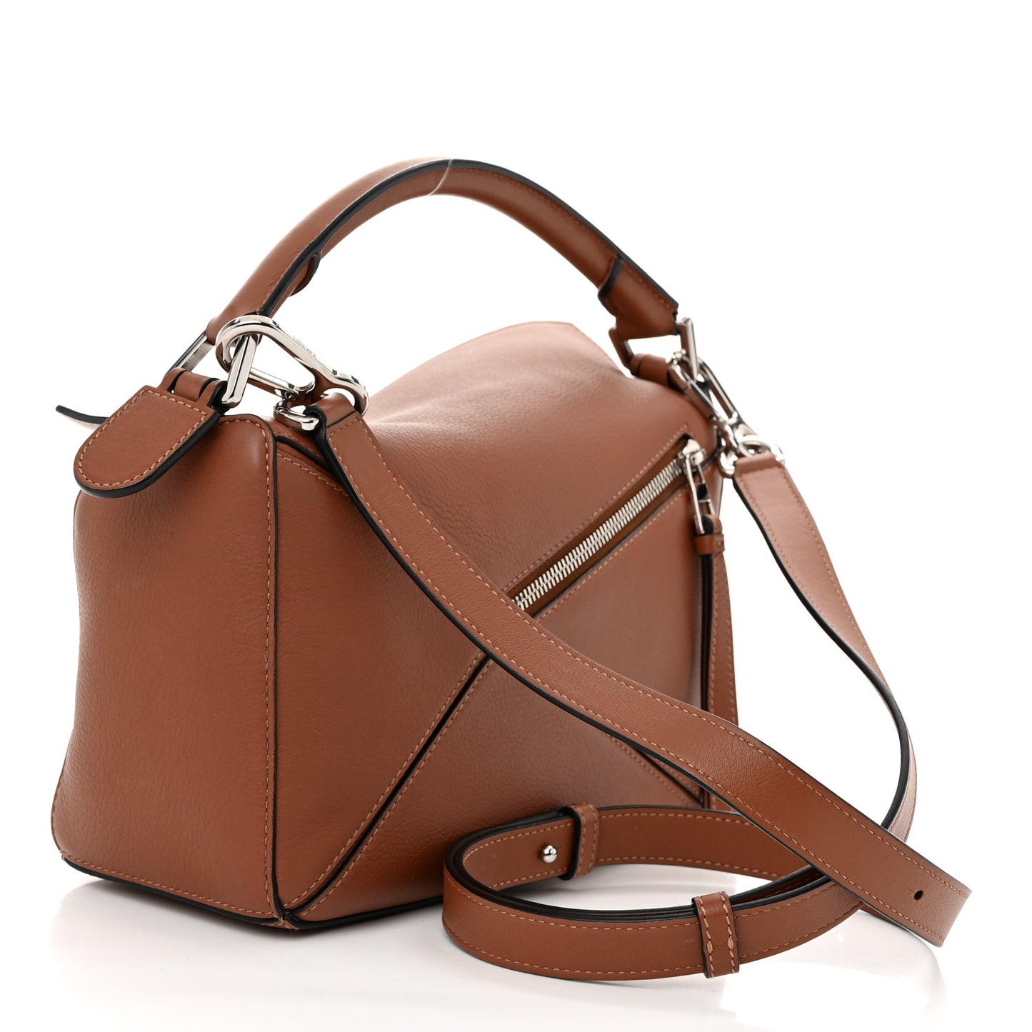 Calfskin Small Puzzle Bag Tan