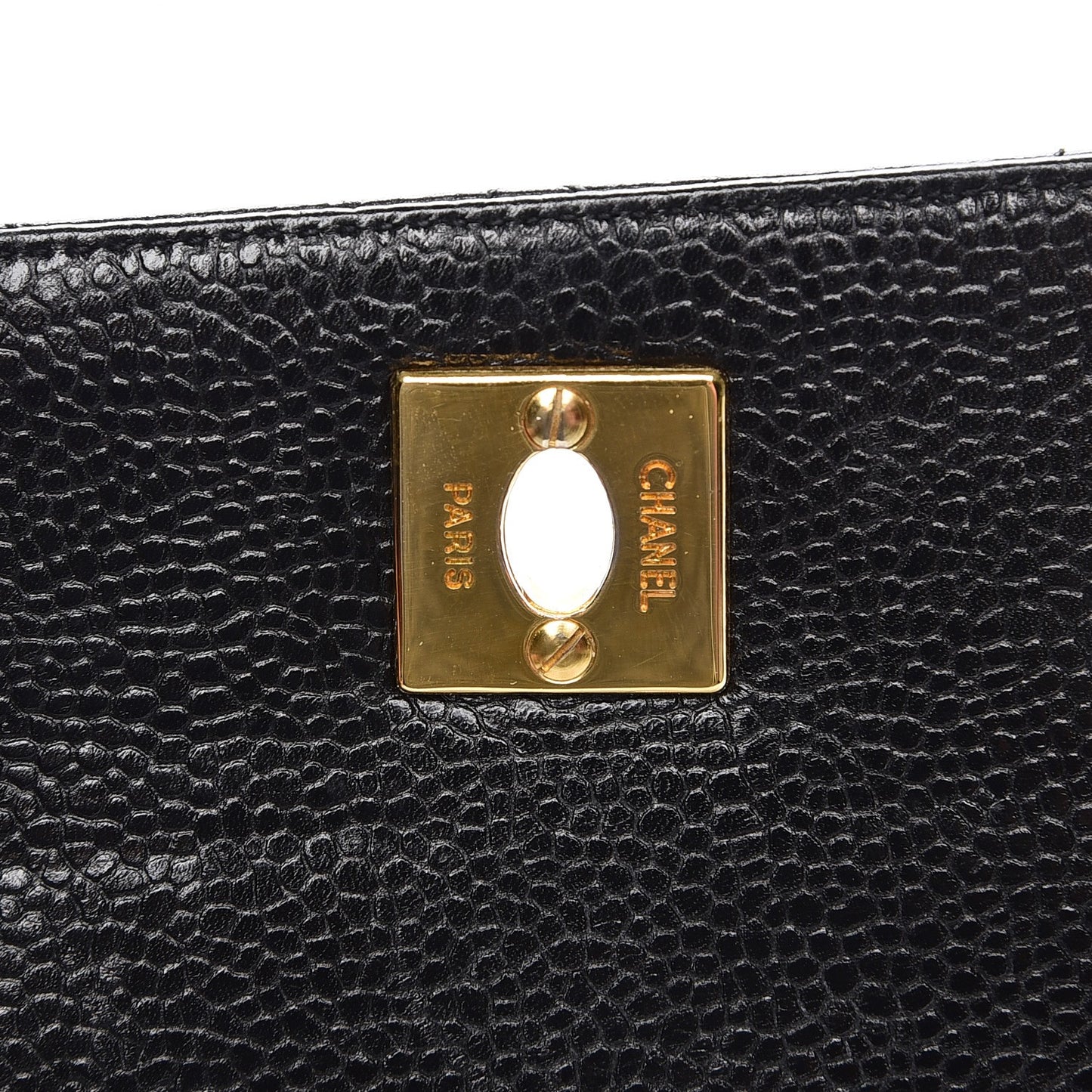 Caviar Quilted Camera Case Black