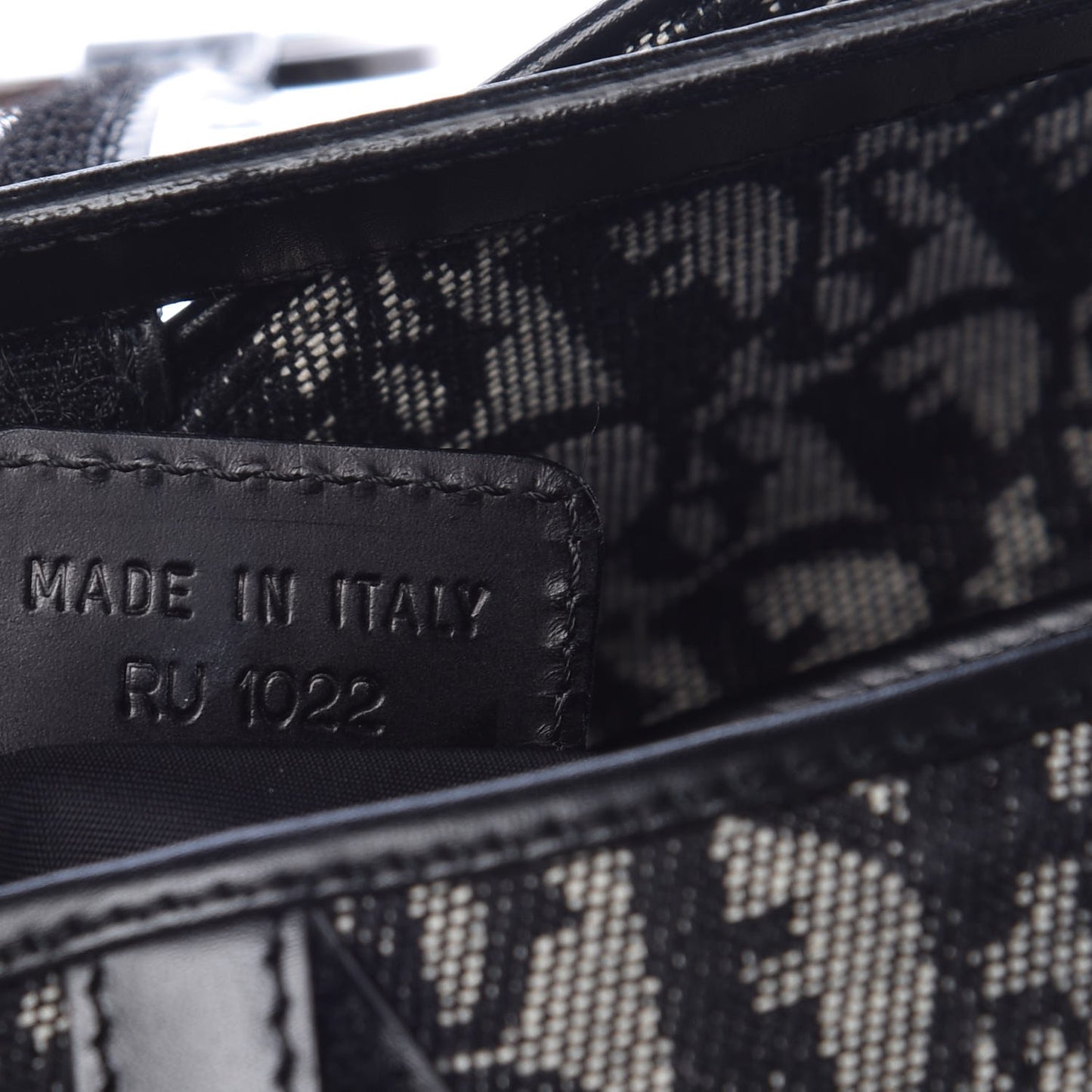 Monogram Double Saddle Bag Black