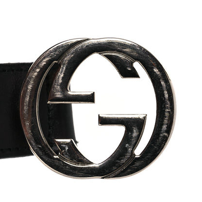 Gucci Calfskin Interlocking G Belt 85 34 Black 6 of 8
