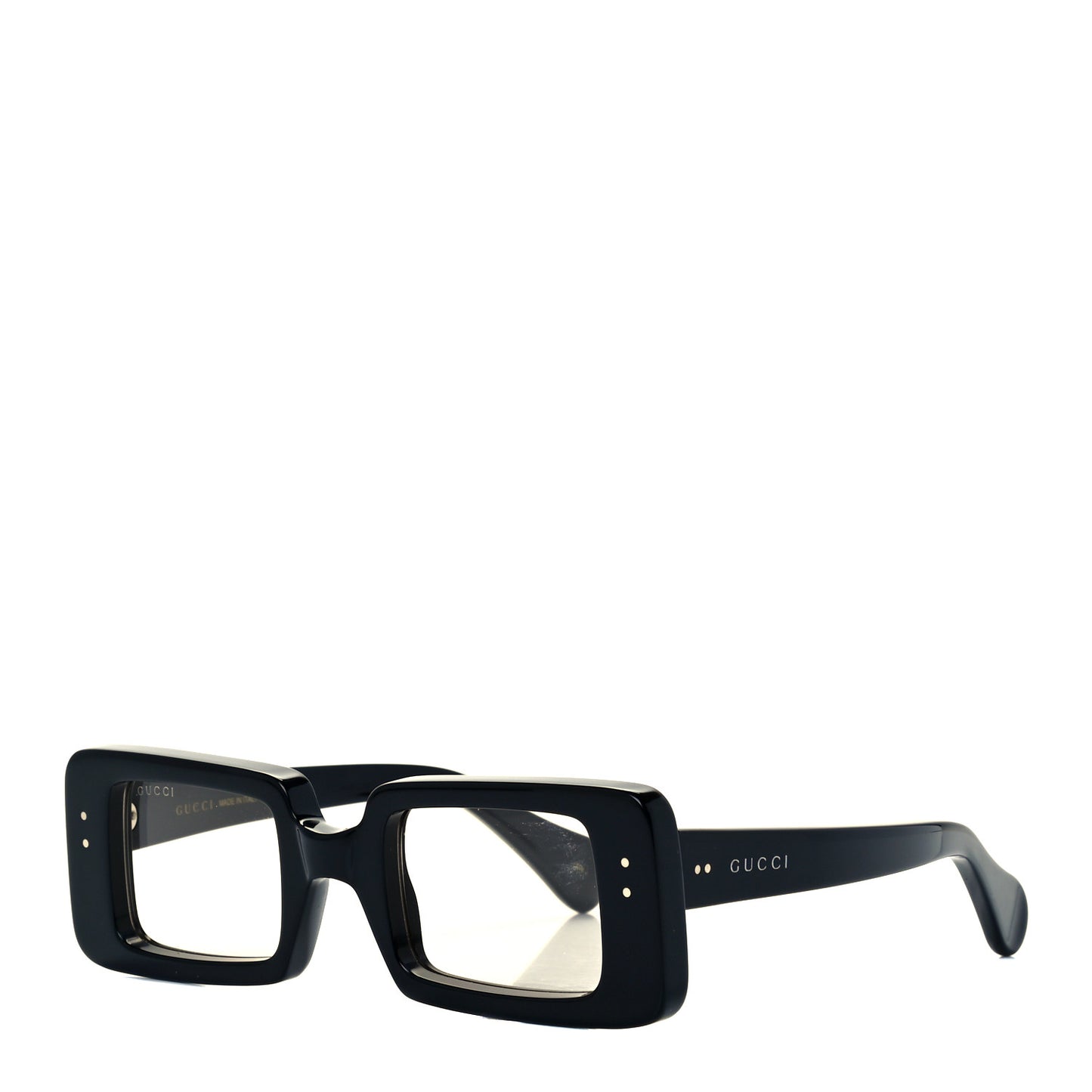Acetate Rectangle Sunglasses GG0873S Black Yellow