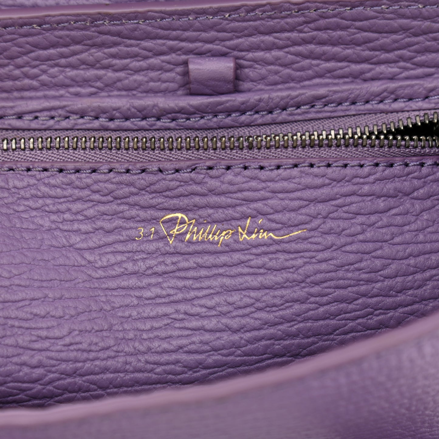 Textured Calfskin Mini Pashli Satchel Violet
