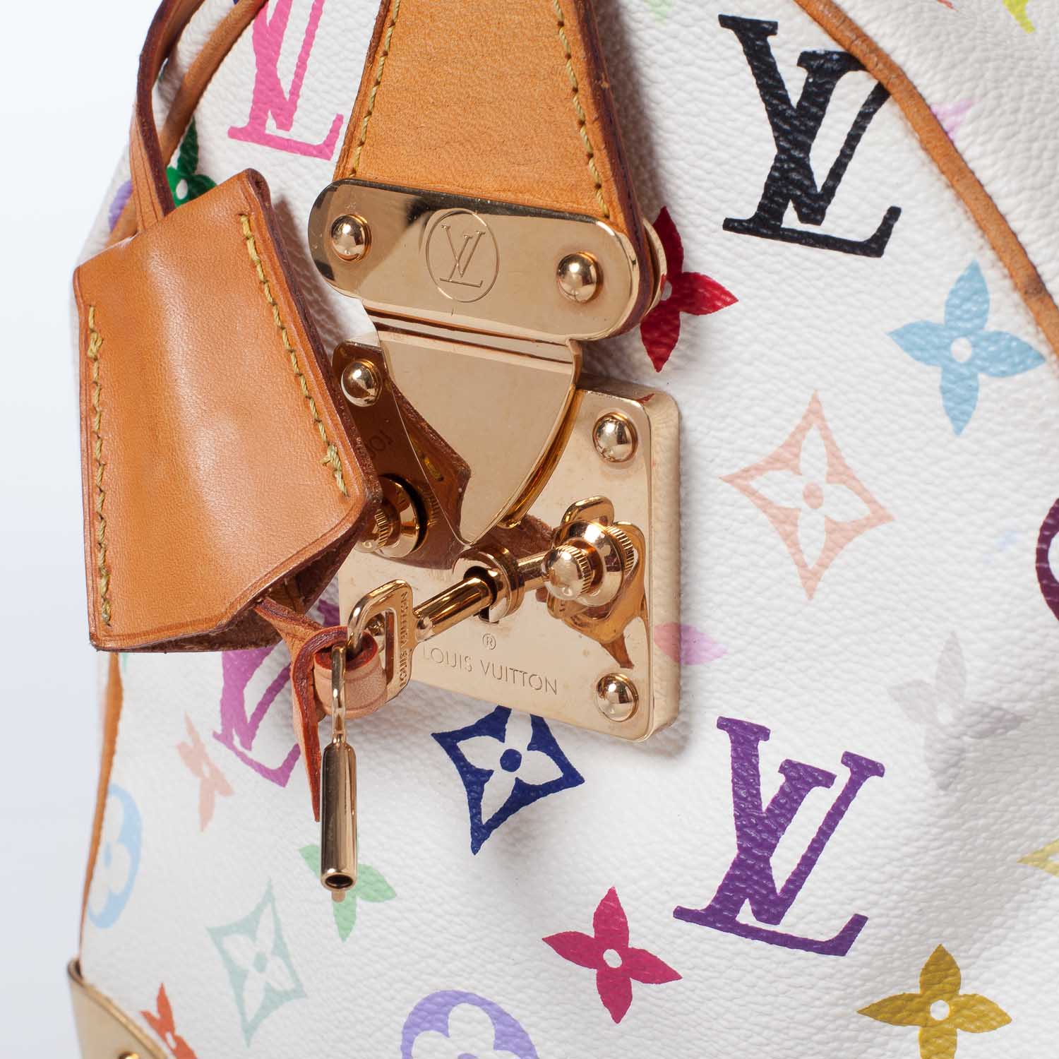 Louis Vuitton Monogram Multicolor Speedy 30 White 8 of 10