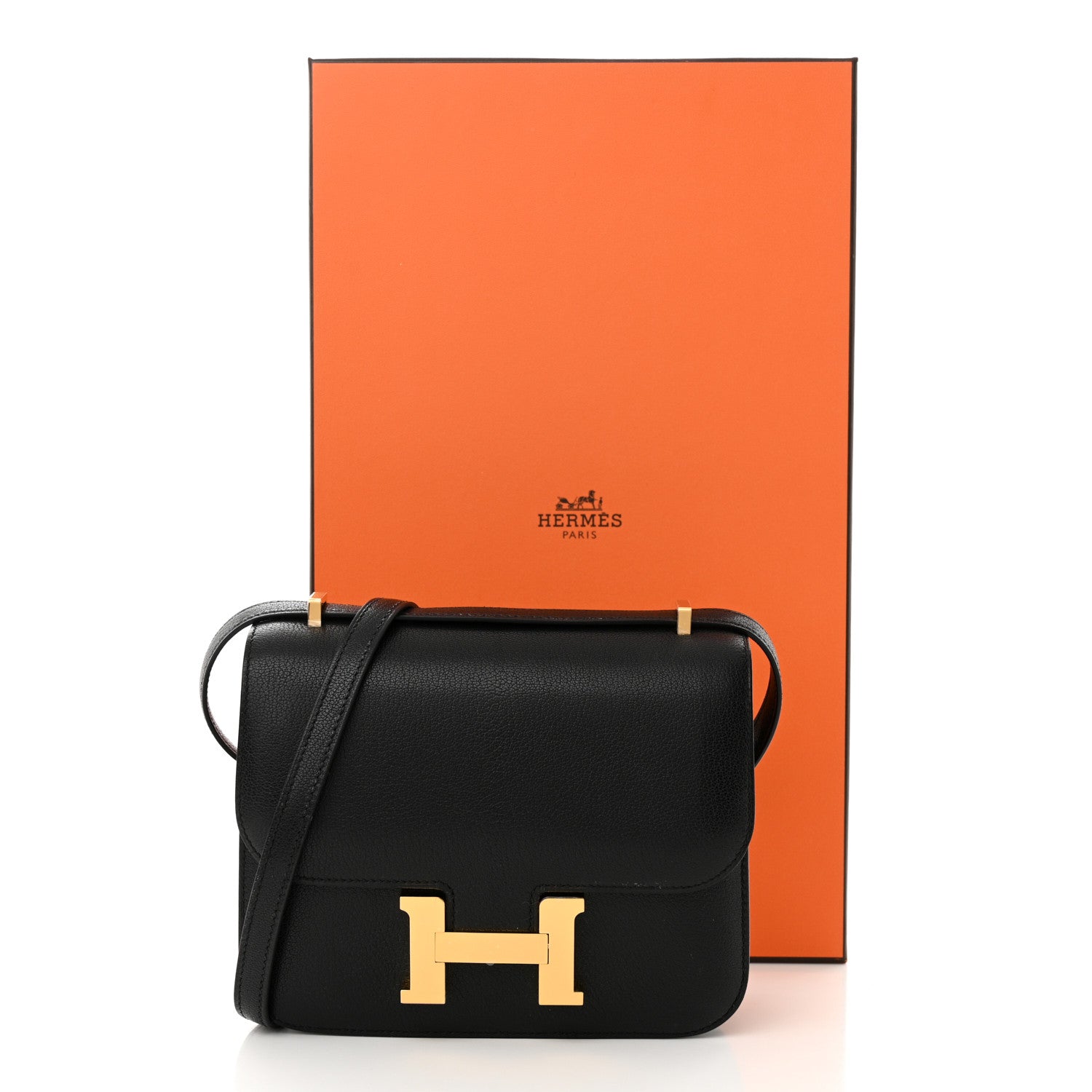 Hermes Chevre Mysore Constance 18 Black 12 of 12