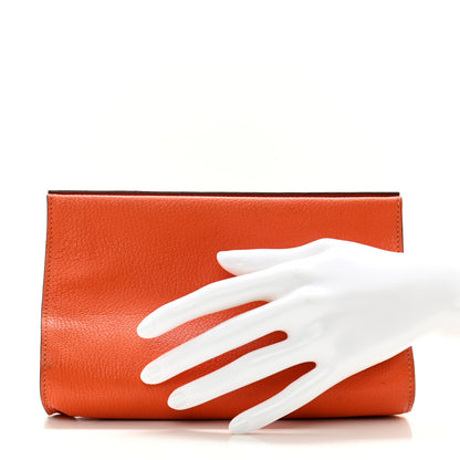 Hermes Chèvre Mysore Karo GM Orange 2 of 12