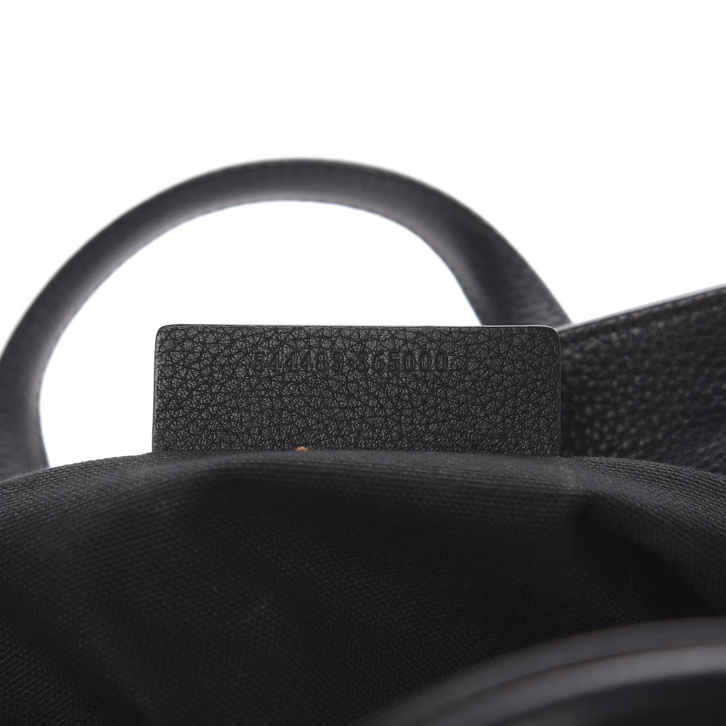 Pebbled Calfskin Mini Skull Padlock Zip Around Tote Black