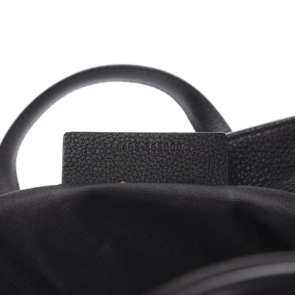 Alexander McQueen Pebbled Calfskin Mini Skull Padlock Zip Around Tote Black 13 of 20