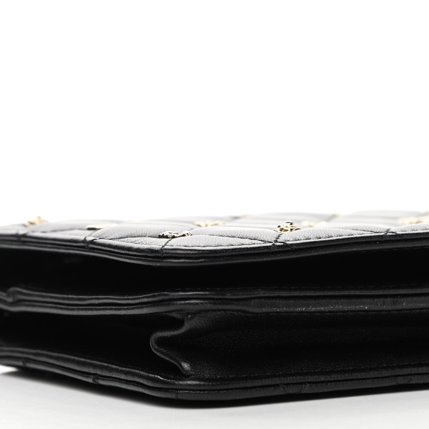 Chanel Lambskin Quilted All About Chanel Wallet On Chain WOC Black 10 of 13
