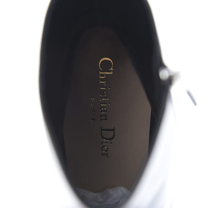 Christian Dior Lambskin Studded Buckle Ankle Boots 39 Black 6 of 10