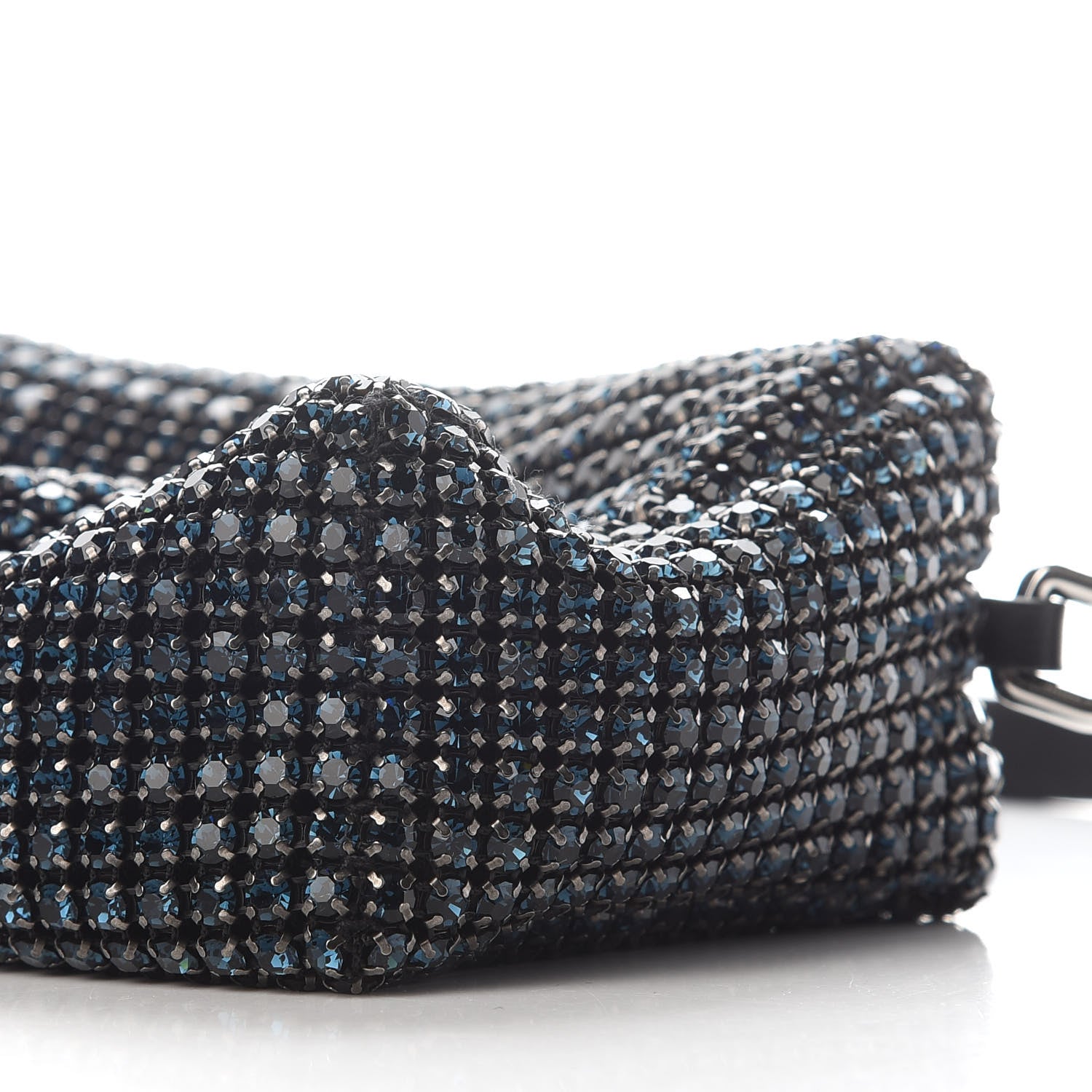 Alexander Wang Mesh Crystal Rhinestone Mini Heiress Pouch Navy 7 of 7
